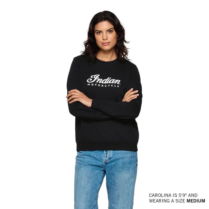 Women's Essential Script Logo Sweatshirt, Black
