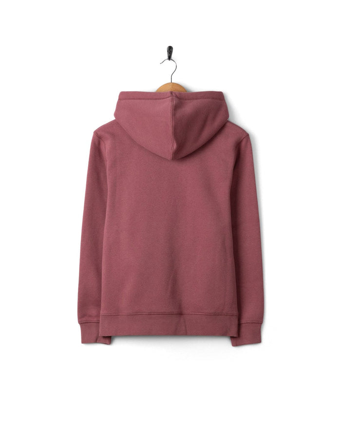 Yesterday's Youth Womens Pop Hoodie in Dark Pink